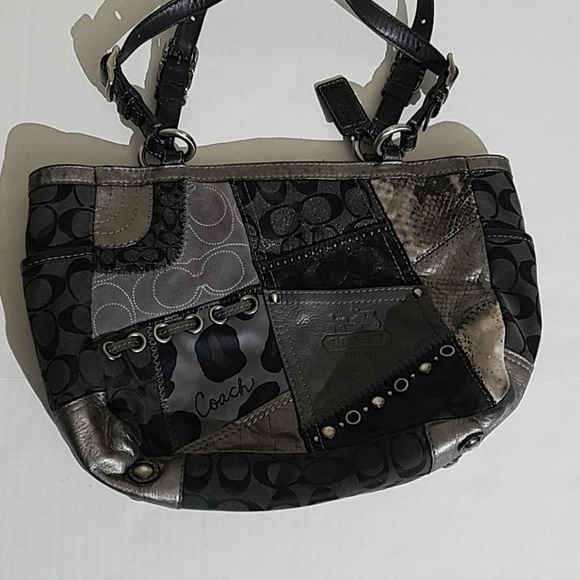 Coach Handbags - Coach Animal print patchwork bag B30